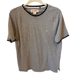 Penguin Munsingwear Mens T-Shirt Medium Gray Short Sleeve Casual‎ Top